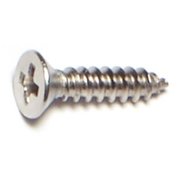 MIDWEST FASTENER Sheet Metal Screw, #4 x 1/2 in, 18-8 Stainless Steel Flat Head Phillips Drive, 100 PK 05151